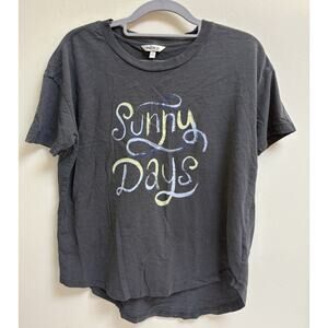 Wildfox Sunny Days Graphic T-Shirt Women’s Small Gray Soft Vintage Washed Tee‎ S